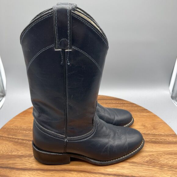 Laredo Boots Womens Size 5 M Blue Leather Roper Western 6918 Cowboy Made in USA - Picture 1 of 9